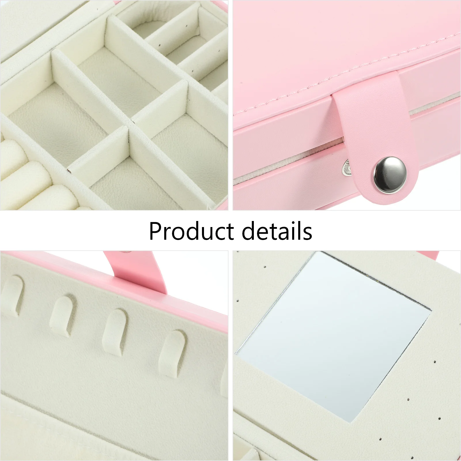 Jewelry Box Three-Layer Storage Case For Travel Portable Trinket Container With Mirror Compact Organizer For Earrings
Jewelry Box Three-Layer Storage Case For Travel Portable Trinket Container With Mirror Compact Organizer For Earrings