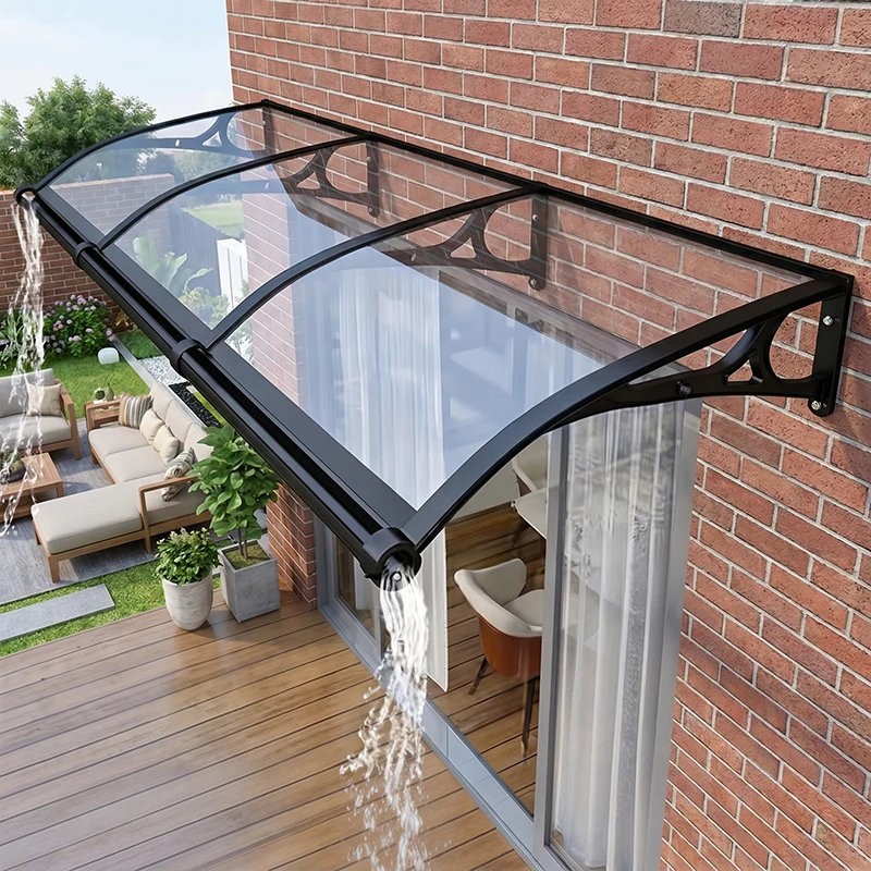 Window Door Awning Canopy with Large Gutter Aluminum Alloy Bracket Protection Rain Shelter for Patio Balcony and Window
Window Door Awning Canopy with Large Gutter Aluminum Alloy Bracket Protection Rain Shelter for Patio Balcony and Window