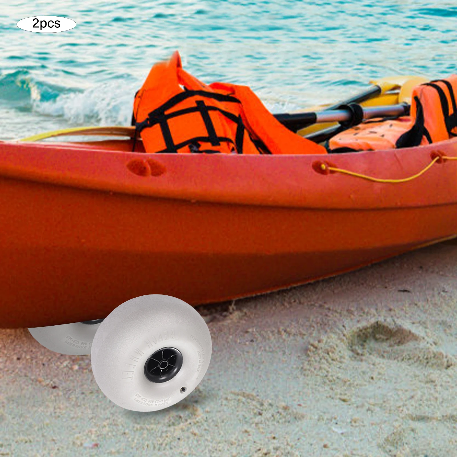Beach Balloon Wheels Replacement, Beach Sand Tires for Kayak, Dolly, Canoe, Buggy, Maximum Load 176lbs, 16 ", 2 Pack
Beach Balloon Wheels Replacement, Beach Sand Tires for Kayak, Dolly, Canoe, Buggy, Maximum Load 176lbs, 16 ", 2 Pack