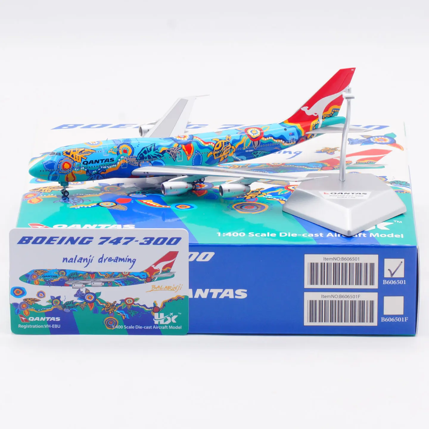 B606501 Коллекционный самолет из сплава, подарочная модель HX 1:400 Qantas Airways Boeing B747-300, литая под давлением модель самолета VH-EBU с подставкой
B606501 Коллекционный самолет из сплава, подарочная модель HX 1:400 Qantas Airways Boeing B747-300, литая под давлением модель самолета VH-EBU с подставкой