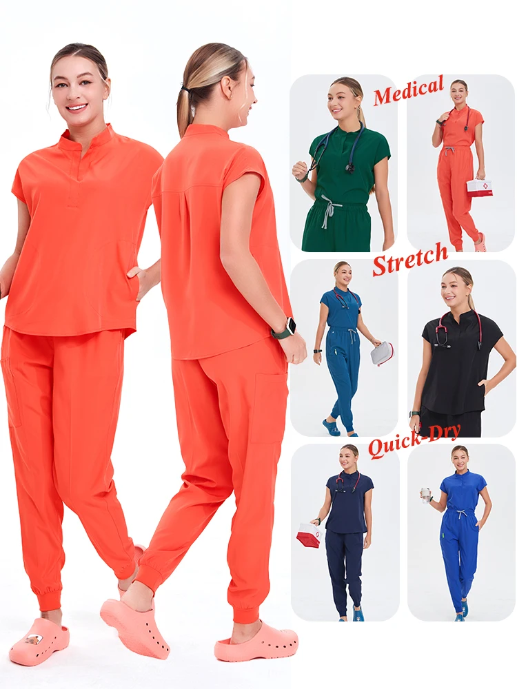 Oversize Scrub Set™ Medical Uniform Mandarin Top Jogger Pants Hospital Surgical Dentist Nursing Clothes Clinic Doctor Outfit S22
Oversize Scrub Set™ Medical Uniform Mandarin Top Jogger Pants Hospital Surgical Dentist Nursing Clothes Clinic Doctor Outfit S22