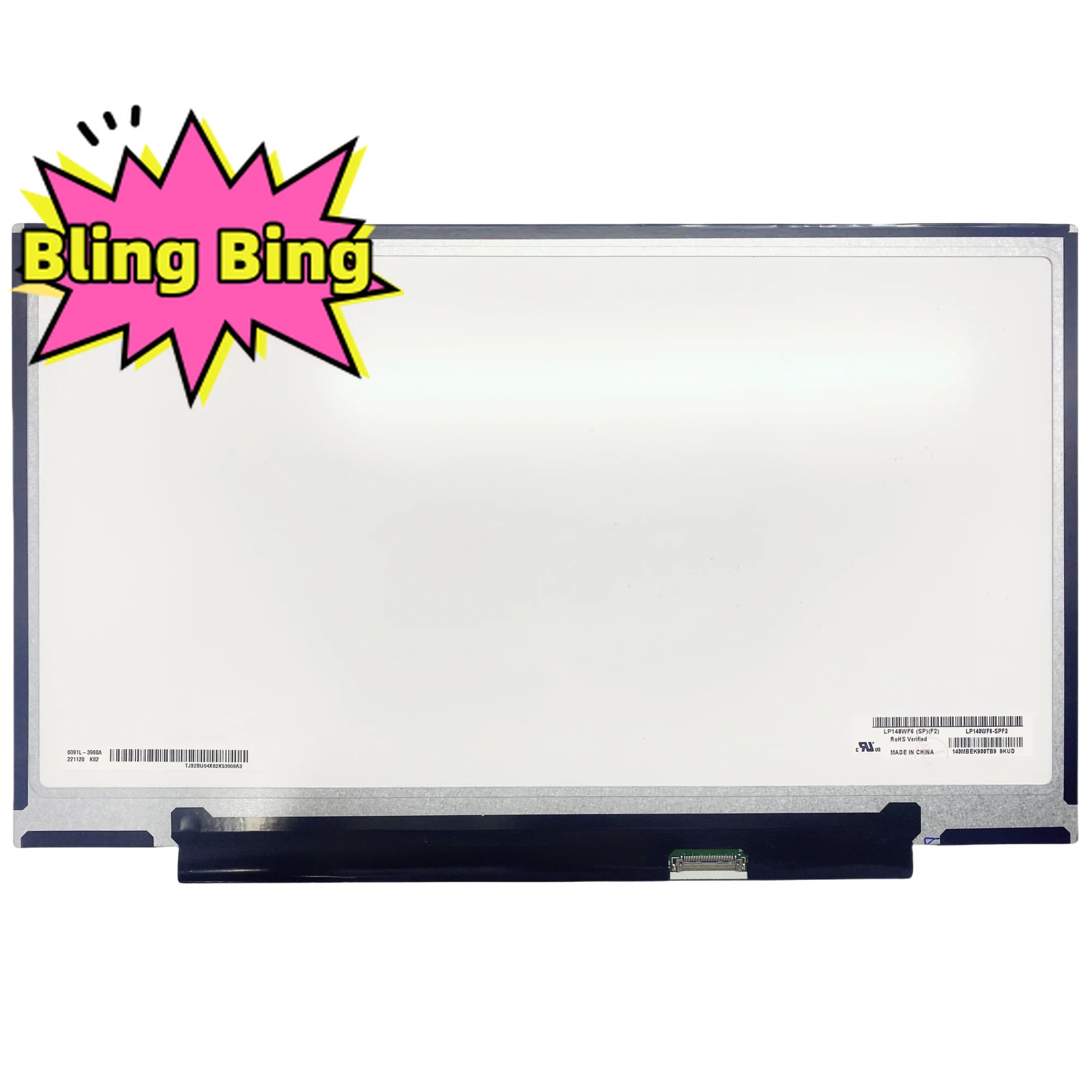 LP140WF6 SPF2 1920x1080 IPS 14 inch 30pins Laptop Replacement Display Panel Matrix LCD screen 
LP140WF6 SPF2 1920x1080 IPS 14 inch 30pins Laptop Replacement Display Panel Matrix LCD screen