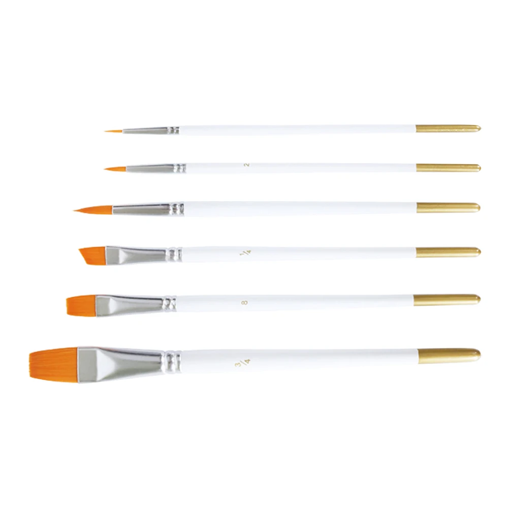 6 Pcs Oil Paint Brushes Paintbrushes Drawing Supply Portable Convenient Watercolor Household Nylon Wool Artist Painting
6 Pcs Oil Paint Brushes Paintbrushes Drawing Supply Portable Convenient Watercolor Household Nylon Wool Artist Painting