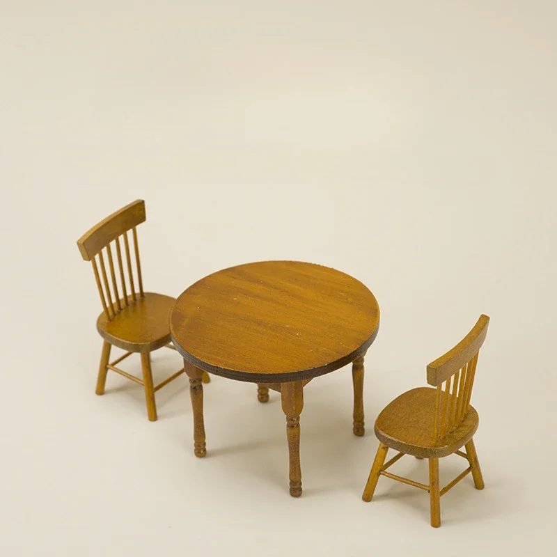 1: 12 Furniture Scene Model Walnut Round Table Chair Set OB11 Baby House Accessories
1: 12 Furniture Scene Model Walnut Round Table Chair Set OB11 Baby House Accessories