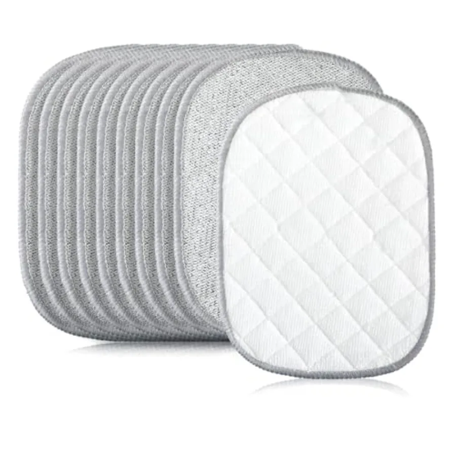 10 Pcs Wire Dish Cloth, 2025 Upgraded Double-Sided Cleaning Cloths, Silver Stainless Steel Mesh with Multi-Layer Cotton Yarn, N
10 Pcs Wire Dish Cloth, 2025 Upgraded Double-Sided Cleaning Cloths, Silver Stainless Steel Mesh with Multi-Layer Cotton Yarn, N