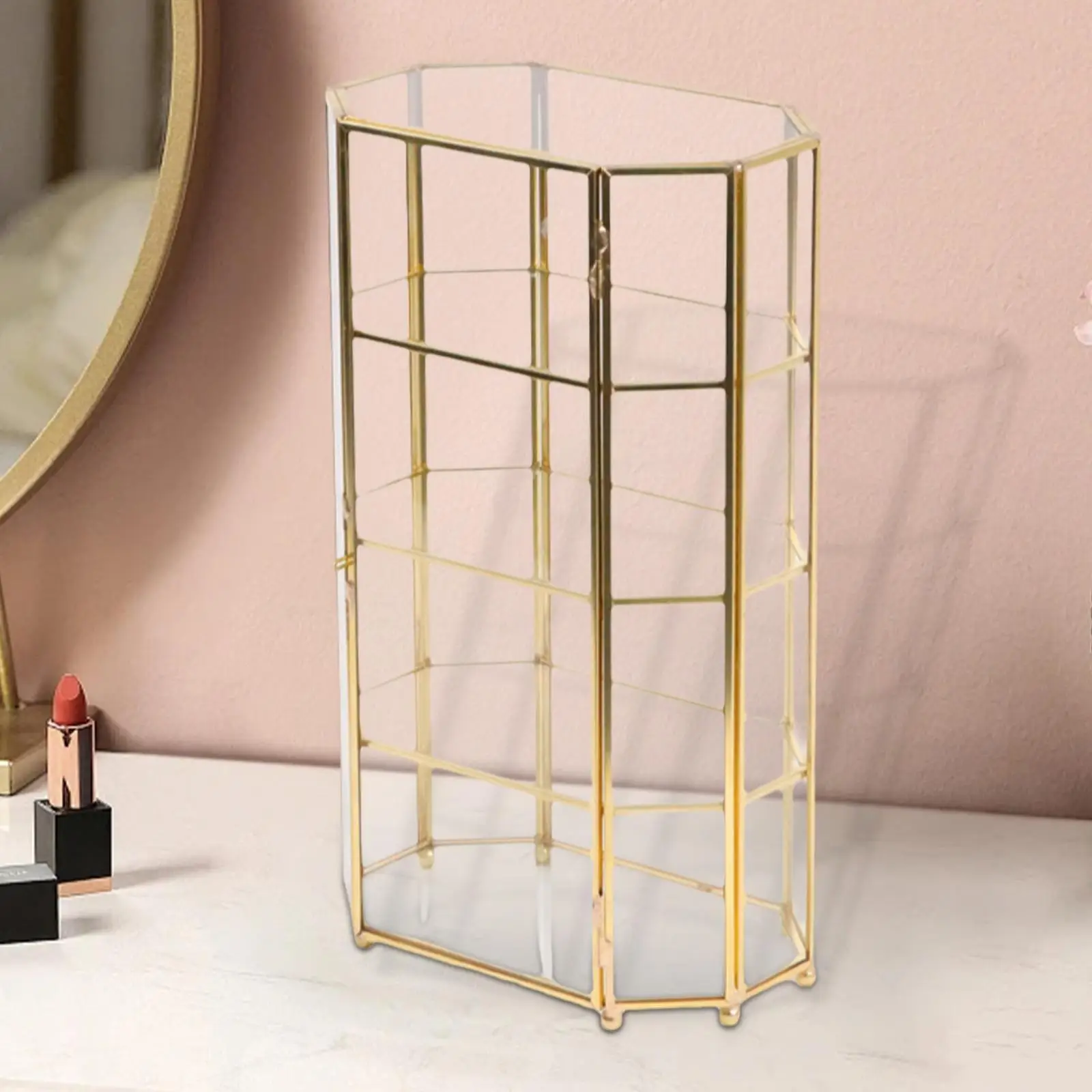 Glass Jewelry Box Convenient Decorative Box Geometric Jewelry Display Organizer Box for Living Room Women Rings
Glass Jewelry Box Convenient Decorative Box Geometric Jewelry Display Organizer Box for Living Room Women Rings