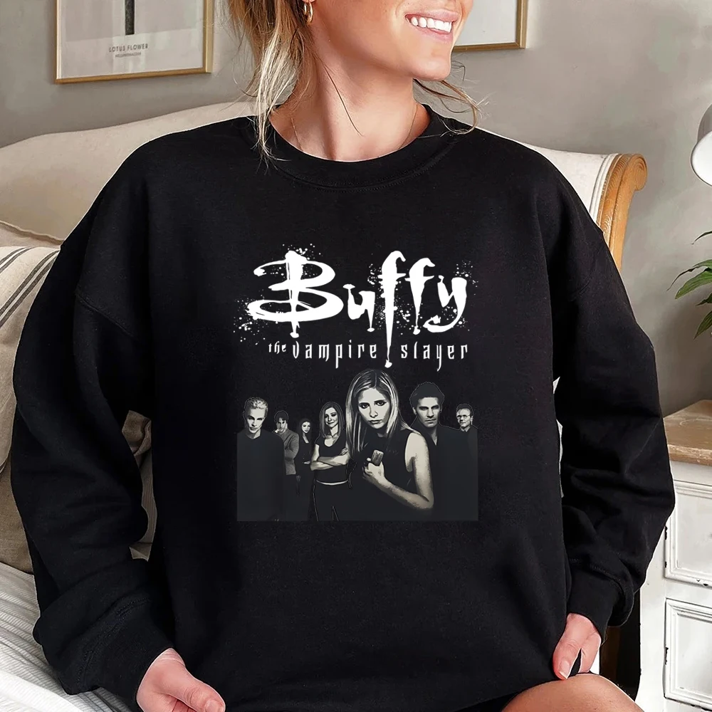 Retrto Buffy The Vampire Slayer Sweatshirt Horror Shirt Aesthetic Sunnydale Hight Pullover Unisex Long Sleeves Sweatshirts
Retrto Buffy The Vampire Slayer Sweatshirt Horror Shirt Aesthetic Sunnydale Hight Pullover Unisex Long Sleeves Sweatshirts