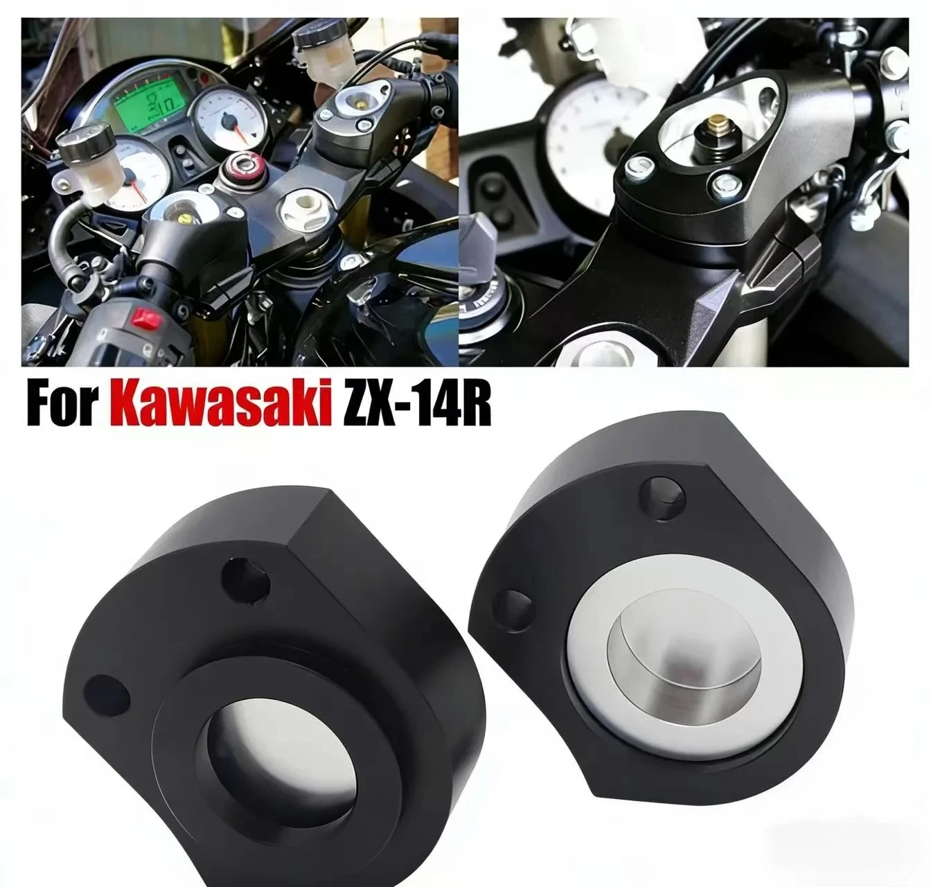 For kawasaki ZX-14R ZX14R ZX 14R ZZR1400 2006-2022 2PCS Handle Bar Riser Mount Clamp Adapter Motorcycle Accessories
For kawasaki ZX-14R ZX14R ZX 14R ZZR1400 2006-2022 2PCS Handle Bar Riser Mount Clamp Adapter Motorcycle Accessories