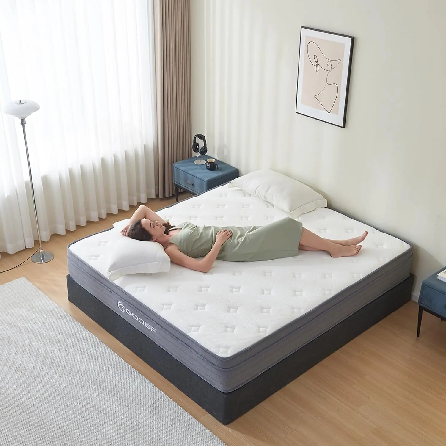 12 Inch Hybrid Memory Foam Mattress in a Box with Independent Spring, Soft and Pressure Relief, CertiPUR-US Certified
12 Inch Hybrid Memory Foam Mattress in a Box with Independent Spring, Soft and Pressure Relief, CertiPUR-US Certified