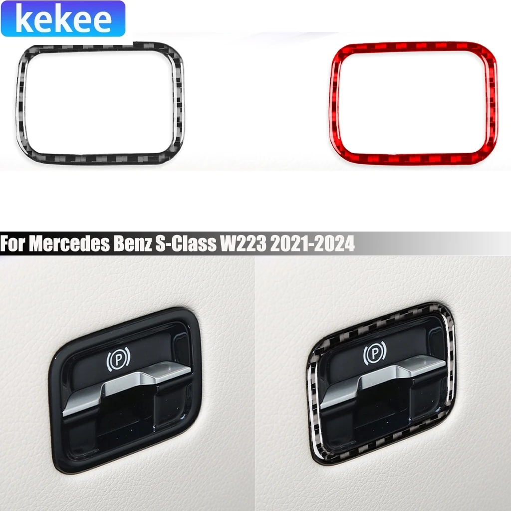 Carbon Fiber Electronic Handbrake Car Accessories Cover Sticker Interior Trim For Mercedes Benz S-Class W223 2021 2022 2023 2024
Carbon Fiber Electronic Handbrake Car Accessories Cover Sticker Interior Trim For Mercedes Benz S-Class W223 2021 2022 2023 2024
