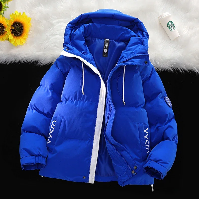 Hooded Men's Winter Cotton Jackets Solid Classic Warm Parkas Waterproof Grease Proofing Antifouling Trend Male Casual Loose Coat
Hooded Men's Winter Cotton Jackets Solid Classic Warm Parkas Waterproof Grease Proofing Antifouling Trend Male Casual Loose Coat