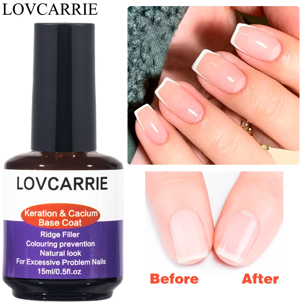 LOVCARRIE Keration Calcium Base Coat Ridge Filler Nail Polish Fast Dry Natural Look Concealer for Manicure Repair Nails Lacquer
LOVCARRIE Keration Calcium Base Coat Ridge Filler Nail Polish Fast Dry Natural Look Concealer for Manicure Repair Nails Lacquer