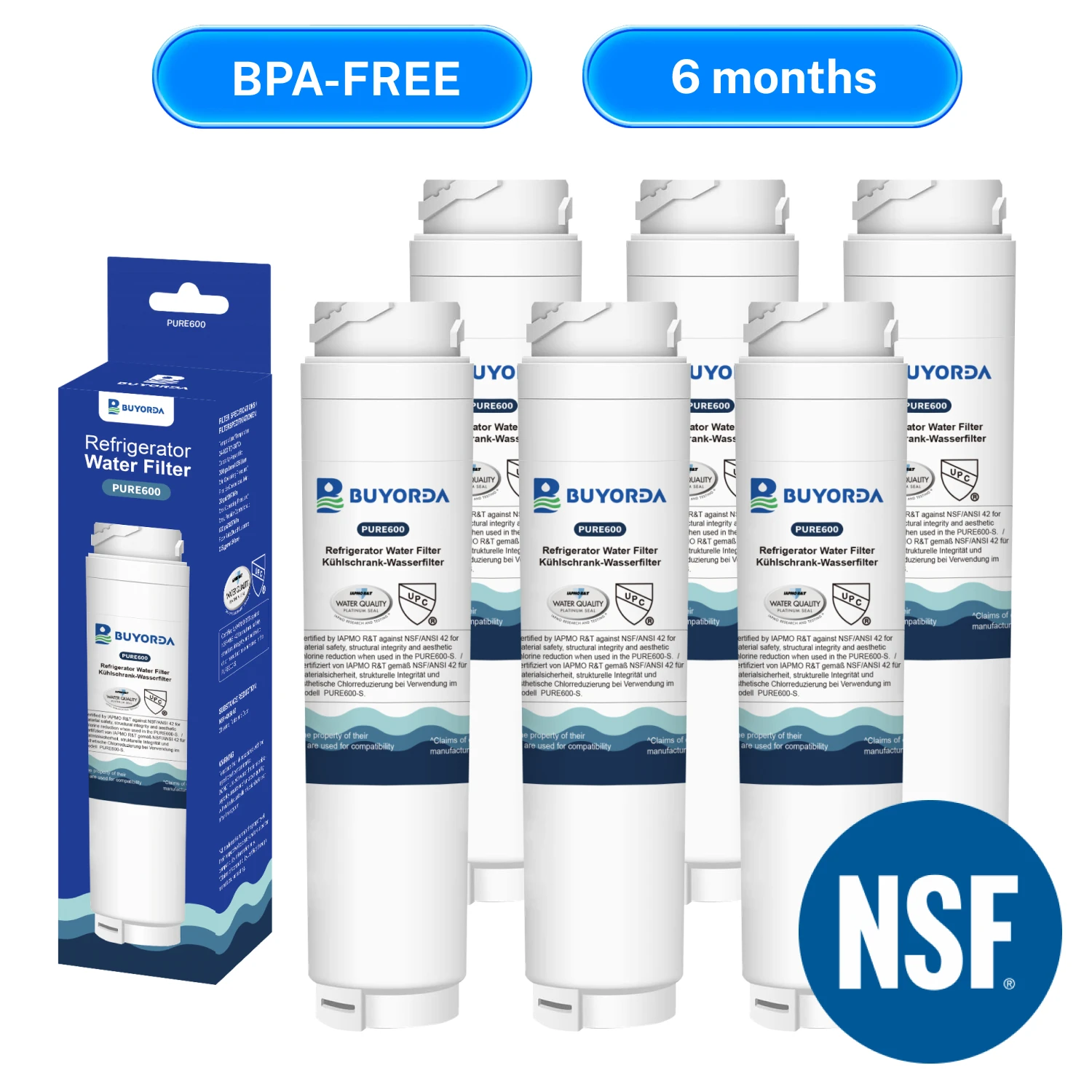 Refrigerator Water Filter Replacement for Bosch 644845 REPLFLTR10 UltraClarity 644845 9000194412 740570 9000077095 9000193914
Refrigerator Water Filter Replacement for Bosch 644845 REPLFLTR10 UltraClarity 644845 9000194412 740570 9000077095 9000193914