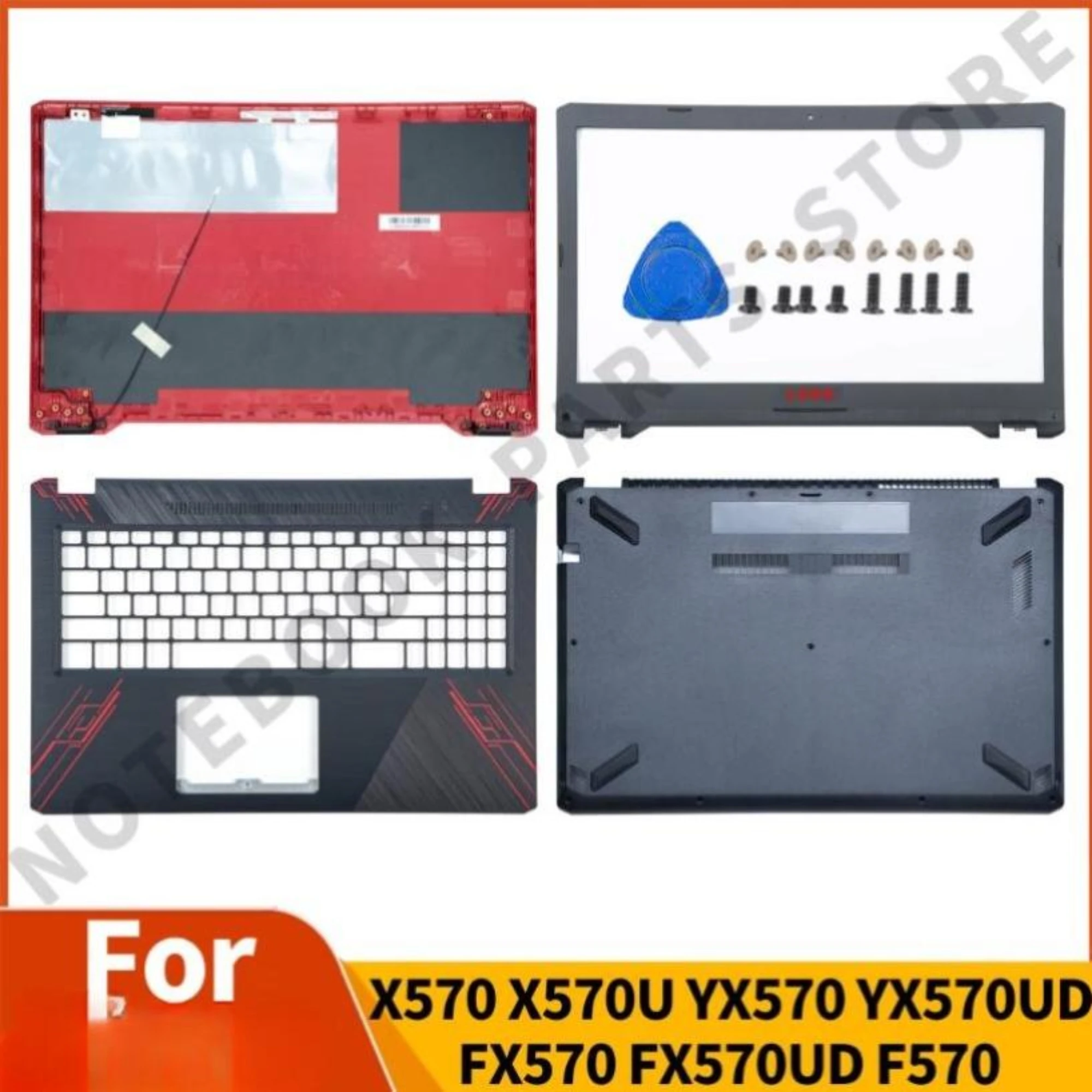 Новая крышка корпуса ноутбука для YX570 YX570Z YX570ZD X570, задняя крышка ЖК-дисплея, передняя панель, упор для рук, нижняя часть корпуса, задняя верхняя часть, красный
Новая крышка корпуса ноутбука для YX570 YX570Z YX570ZD X570, задняя крышка ЖК-дисплея, передняя панель, упор для рук, нижняя часть корпуса, задняя верхняя часть, красный