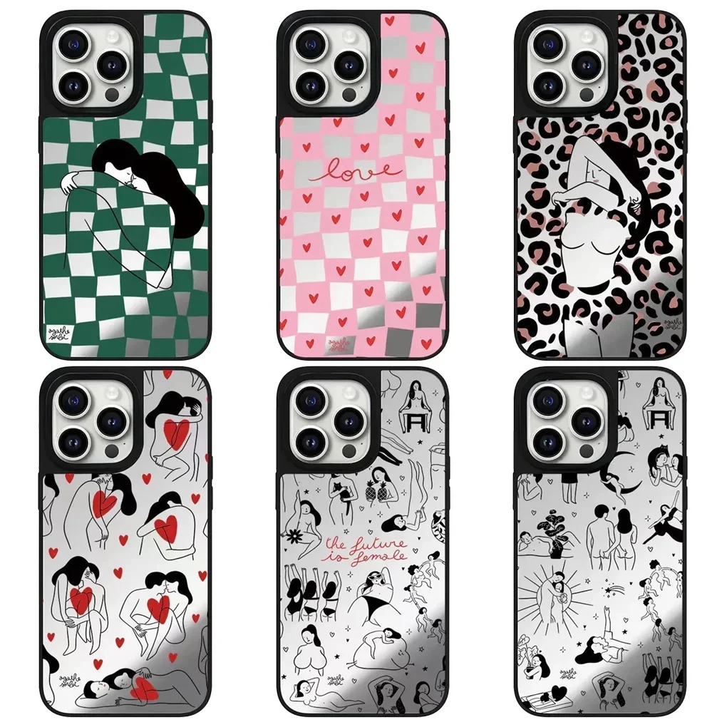 Cartoon Girls Plaid Mirror Magnetic Phone Case Cover for IPhone 16 15 14 13 12 Pro Max Case for IPhone 16 Pro Max
Cartoon Girls Plaid Mirror Magnetic Phone Case Cover for IPhone 16 15 14 13 12 Pro Max Case for IPhone 16 Pro Max