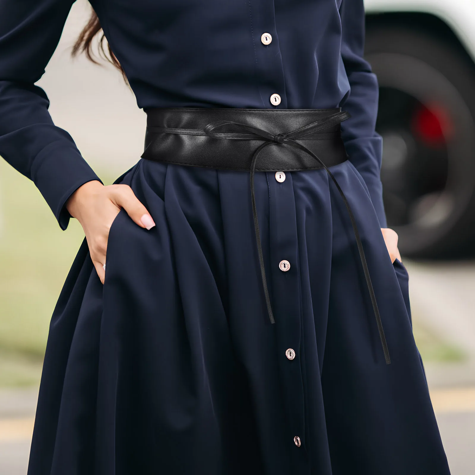 PU Belt Wide Cinch Wrap Women Corset Black Adjustable Fashion European Strong Material Soft Comfortable Long Lasting Use
PU Belt Wide Cinch Wrap Women Corset Black Adjustable Fashion European Strong Material Soft Comfortable Long Lasting Use