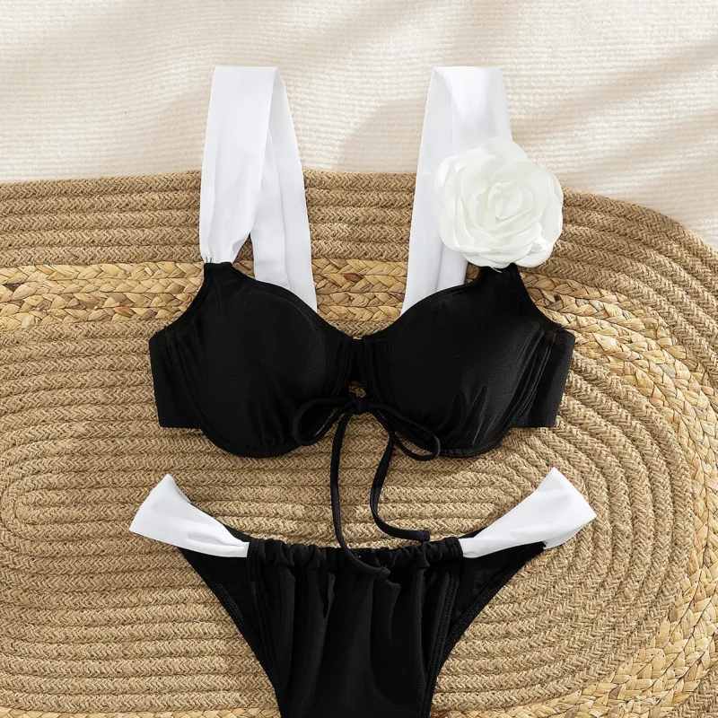 2025Новый сексуальный бикини с цветными блоками, двухсекционный купальник, женские популярные купальники 
2025Новый сексуальный бикини с цветными блоками, двухсекционный купальник, женские популярные купальники