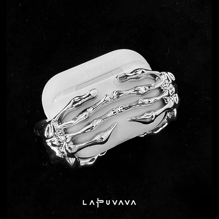 The LAPUVAVA electroplated silver liquid silicone protective case is suitable for AirPods.
The LAPUVAVA electroplated silver liquid silicone protective case is suitable for AirPods.