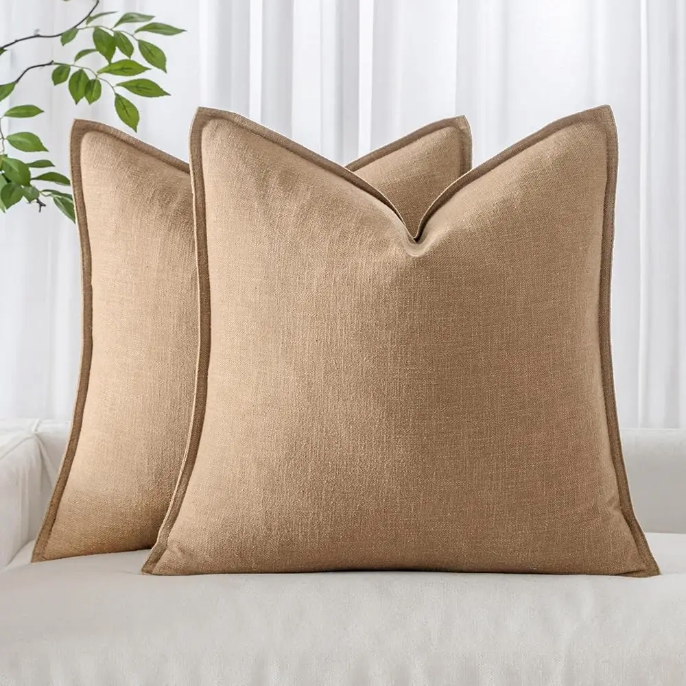 Pa Of 2 Decorative Linen Pillow Covers 18X18 H Bri Farmhouse Soild Neutral Throw Pillow Covers Soft Accent Decorative
Pa Of 2 Decorative Linen Pillow Covers 18X18 H Bri Farmhouse Soild Neutral Throw Pillow Covers Soft Accent Decorative