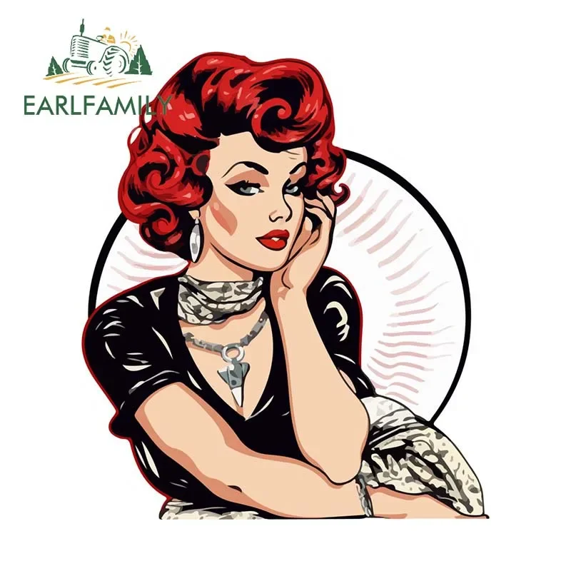 EARLFAMILY 13см x 11.3см наклейка на автомобиль с изображением девушки в стиле пин-ап, аксессуар для автомобиля, декоративная наклейка, графика для гонок, дрифта, кондиционера
EARLFAMILY 13см x 11.3см наклейка на автомобиль с изображением девушки в стиле пин-ап, аксессуар для автомобиля, декоративная наклейка, графика для гонок, дрифта, кондиционера