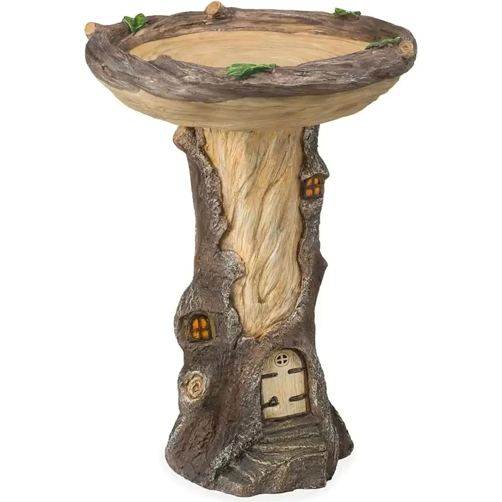 Resin Tree Stump Bird Bath Stand - Outdoor Bird Feeder & Fountain Statue Bowl Ornament for Garden Decor
Resin Tree Stump Bird Bath Stand - Outdoor Bird Feeder & Fountain Statue Bowl Ornament for Garden Decor