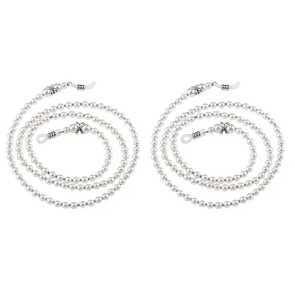 2 Pcs Pearl Glasses Chain Eyewear Retainer Strap Safety Sunglass Cord Fashion Eyeglass String Holder Goggles Accessories
2 Pcs Pearl Glasses Chain Eyewear Retainer Strap Safety Sunglass Cord Fashion Eyeglass String Holder Goggles Accessories