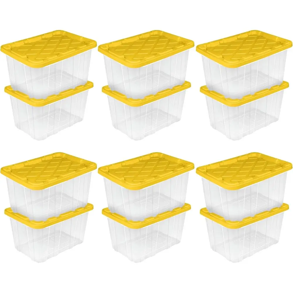 Желтая промышленная коробка для хранения объемом 27 галлонов со удобными ручками, 12 шт.
Желтая промышленная коробка для хранения объемом 27 галлонов со удобными ручками, 12 шт.