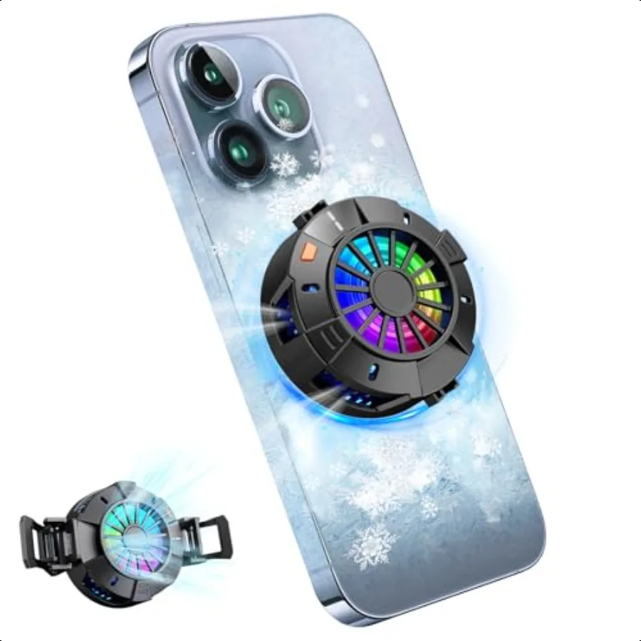 2in1 Magnetic ClipOn Phone Cooler SemiconductorPowered Gaming Cell Phone Cooling Fan Radiator for iPhone Android iPad Tablet Id
2in1 Magnetic ClipOn Phone Cooler SemiconductorPowered Gaming Cell Phone Cooling Fan Radiator for iPhone Android iPad Tablet Id