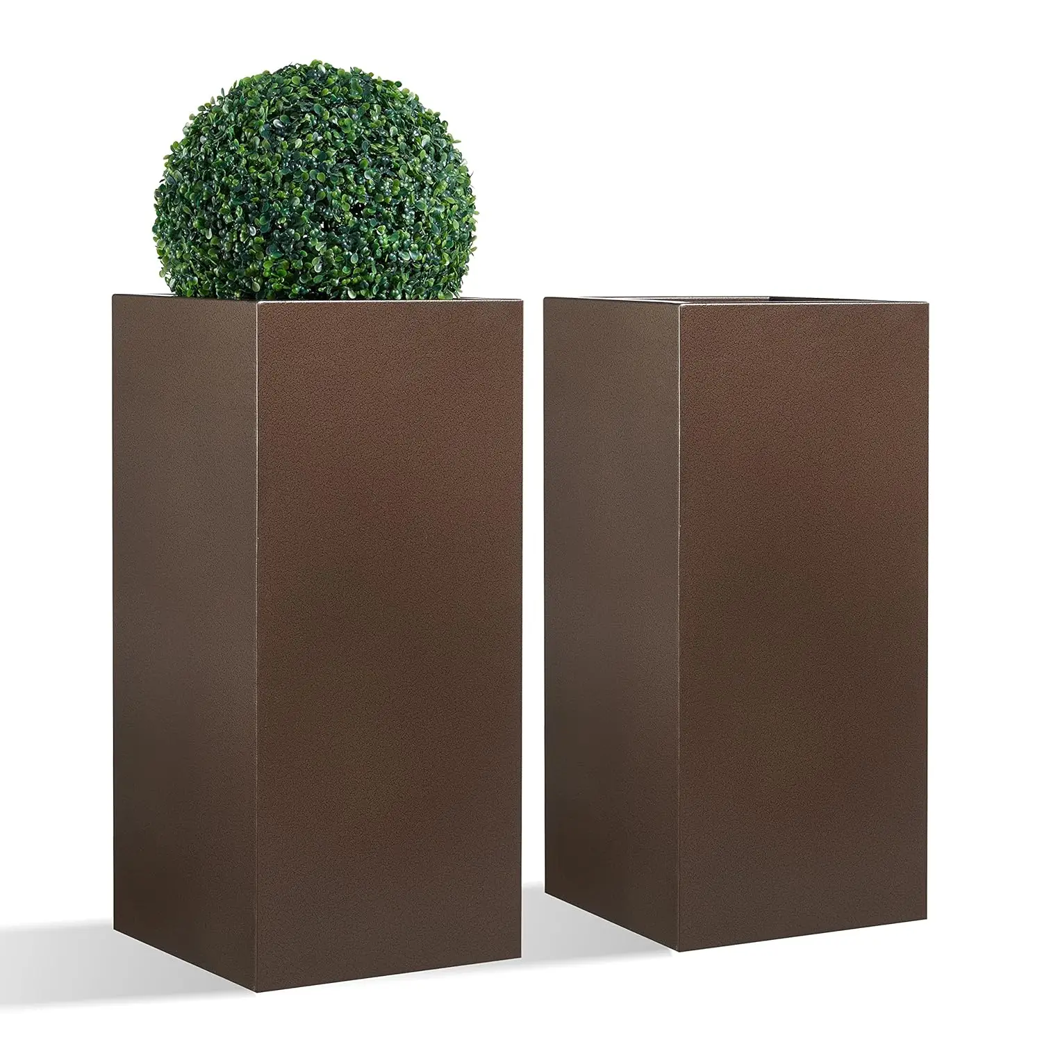 Large Metallic Tall Planter Box Indoor & Outdoor Rectangular Flowerpot 14x14x30in 25lbs 2PC Set, Custom
Large Metallic Tall Planter Box Indoor & Outdoor Rectangular Flowerpot 14x14x30in 25lbs 2PC Set, Custom
