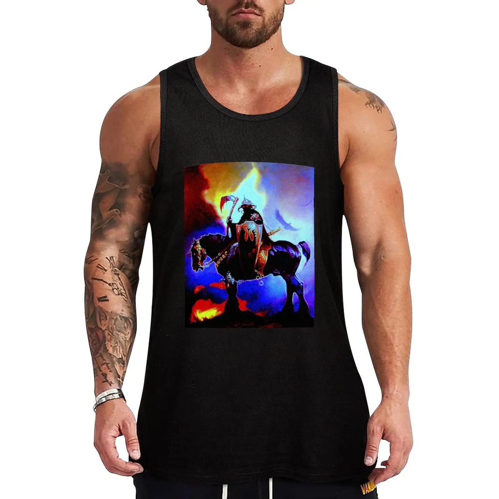 The Death Dealer neon Tank Top Men's summer vest muscle t-shirt bodybuilding t shirt
The Death Dealer neon Tank Top Men's summer vest muscle t-shirt bodybuilding t shirt