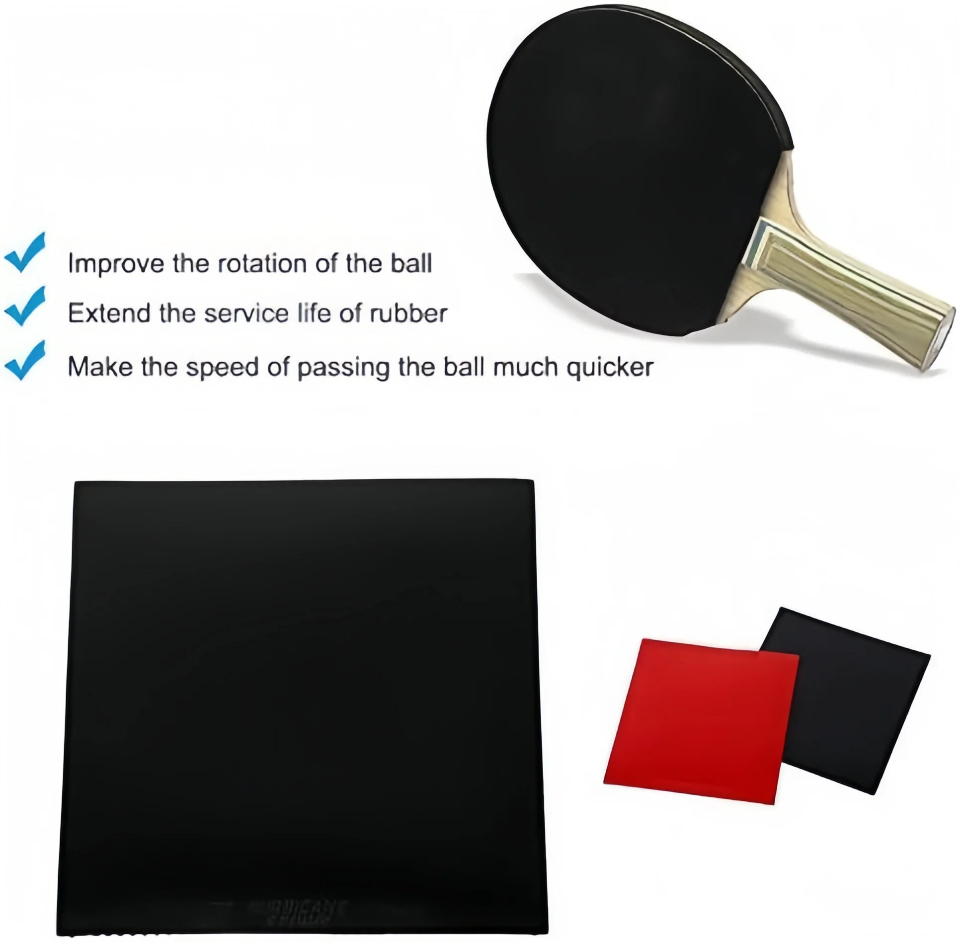 4mm Full Board Thickness Table Tennis Rubber 2.2mm Hard Sponge Ping Pong Bat Rubber Protective Cover Practical Sports Accessorie
4mm Full Board Thickness Table Tennis Rubber 2.2mm Hard Sponge Ping Pong Bat Rubber Protective Cover Practical Sports Accessorie