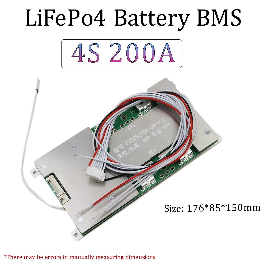 4S 200A LiFePo4 Интеллектуальная защита BMS Подходит для питания 12 В, бытовой системы хранения энергии 2400 Вт Высокая мощность
4S 200A LiFePo4 Интеллектуальная защита BMS Подходит для питания 12 В, бытовой системы хранения энергии 2400 Вт Высокая мощность
