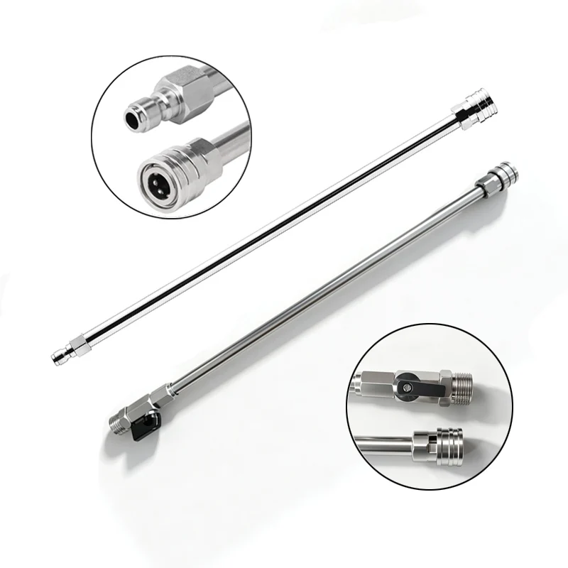 Pressure Washer Wand Extension Kit 1/4 Quick Connect Dual Power Washer Lance M22-14mm/15mm to 1/4" Quick Connect
Pressure Washer Wand Extension Kit 1/4 Quick Connect Dual Power Washer Lance M22-14mm/15mm to 1/4" Quick Connect