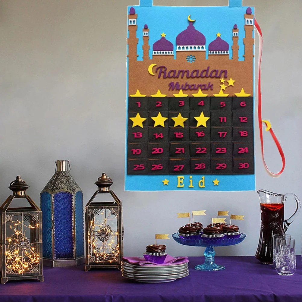 Ramadan Countdown Calendar Felt Hanging Decor Simple Chic Design Home Office Eid Wall Hanging Decoration Ramadan Festival
Ramadan Countdown Calendar Felt Hanging Decor Simple Chic Design Home Office Eid Wall Hanging Decoration Ramadan Festival