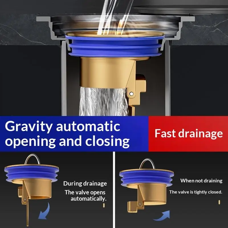 Shower Floor Drain Brass Plug Drop In One Way Valve Protects from Backflow and Odors Bathroom Household Use
Shower Floor Drain Brass Plug Drop In One Way Valve Protects from Backflow and Odors Bathroom Household Use