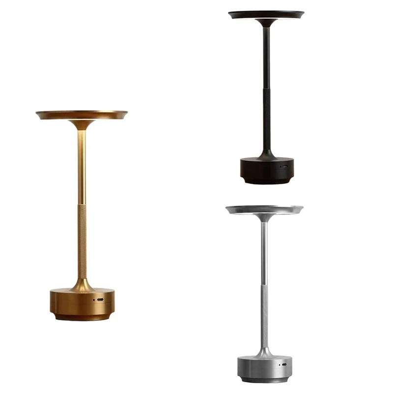 Wireless LED Table Lamp Restaurant Bar Lamp Dimming Atmosphere Portable Charging Touch Read Lamp Bedroom Decor Light Gold
Wireless LED Table Lamp Restaurant Bar Lamp Dimming Atmosphere Portable Charging Touch Read Lamp Bedroom Decor Light Gold