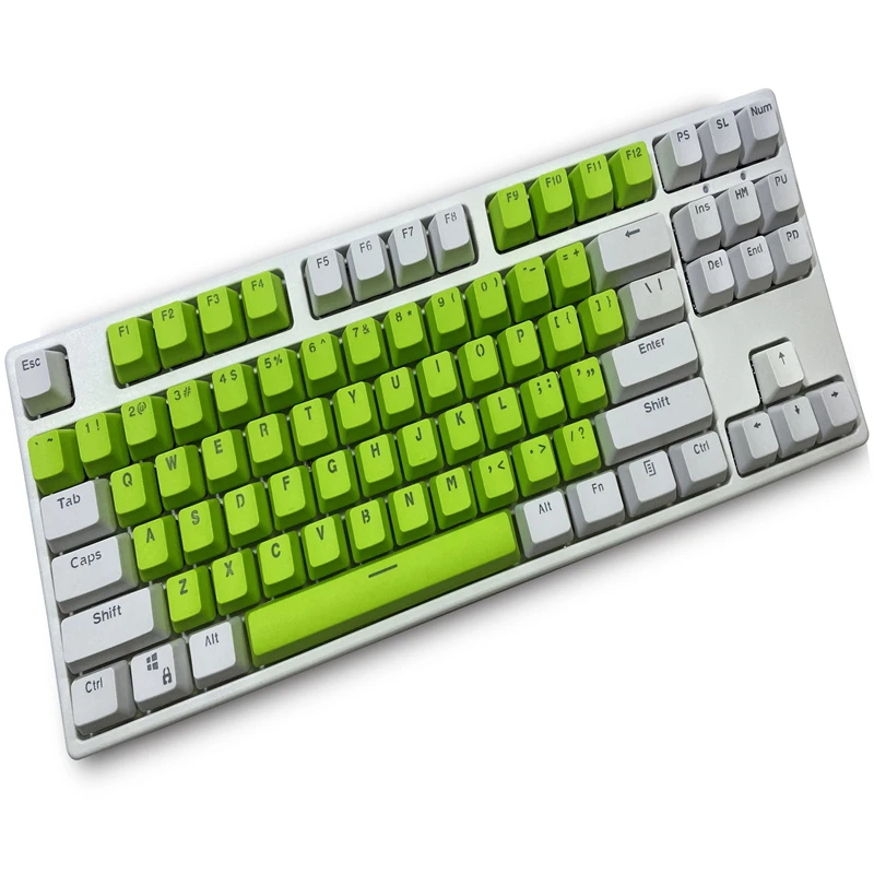 (Keycaps Only Sold)White Green 87 keys Keycaps PBT Material OEM Profile Backlit Double Shot For MX 61/87/104 Mechanical Keyboard
(Keycaps Only Sold)White Green 87 keys Keycaps PBT Material OEM Profile Backlit Double Shot For MX 61/87/104 Mechanical Keyboard
