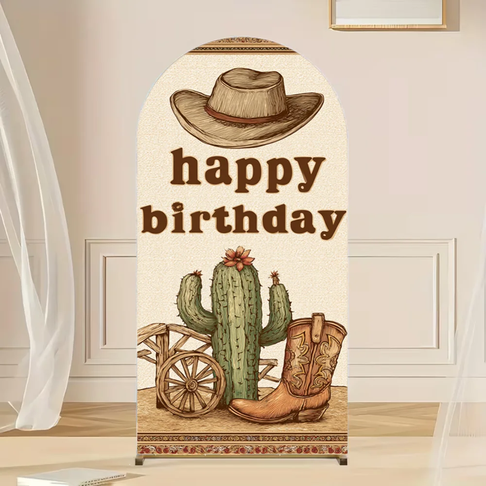 Happy Birthday Arch Backdrop Cover Custom Baby Boy 1st Birthday Western Cowboy Party Decor Chiara Wall Photography Background
Happy Birthday Arch Backdrop Cover Custom Baby Boy 1st Birthday Western Cowboy Party Decor Chiara Wall Photography Background