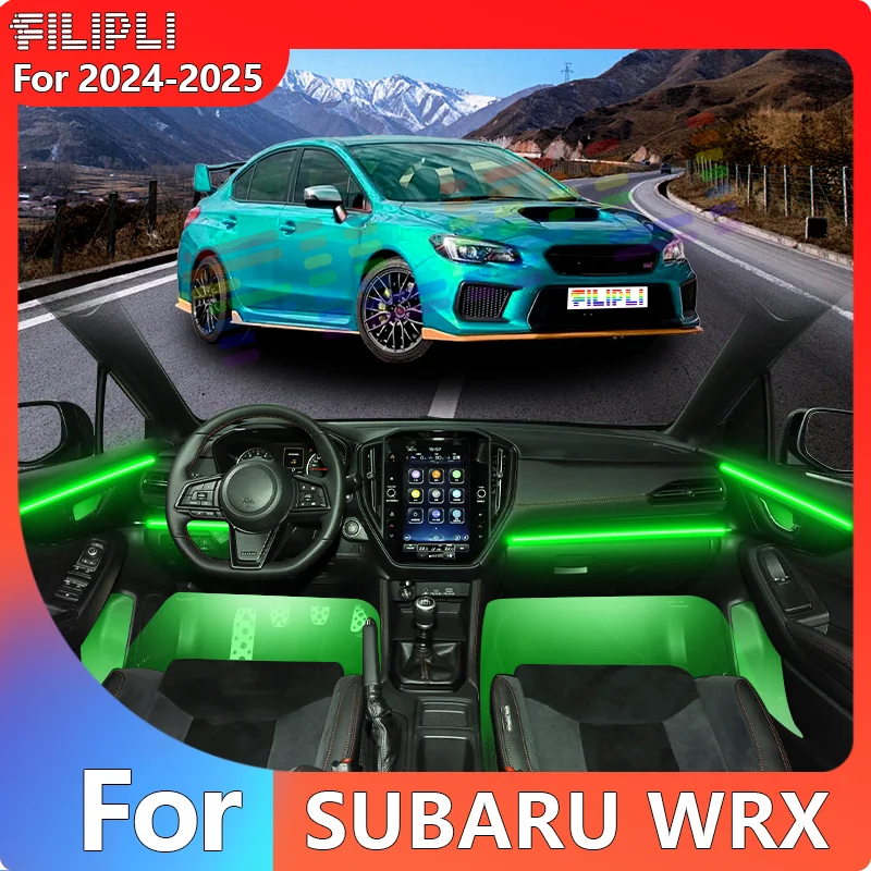 FILIPLI для SUBARU WRX для 2024, многоцветный RGB Bluetooth-управление, автомобильный светодиодный светильник для настроения, киберпанк, синхронизация музыки, автомобильный окружающий свет
FILIPLI для SUBARU WRX для 2024, многоцветный RGB Bluetooth-управление, автомобильный светодиодный светильник для настроения, киберпанк, синхронизация музыки, автомобильный окружающий свет