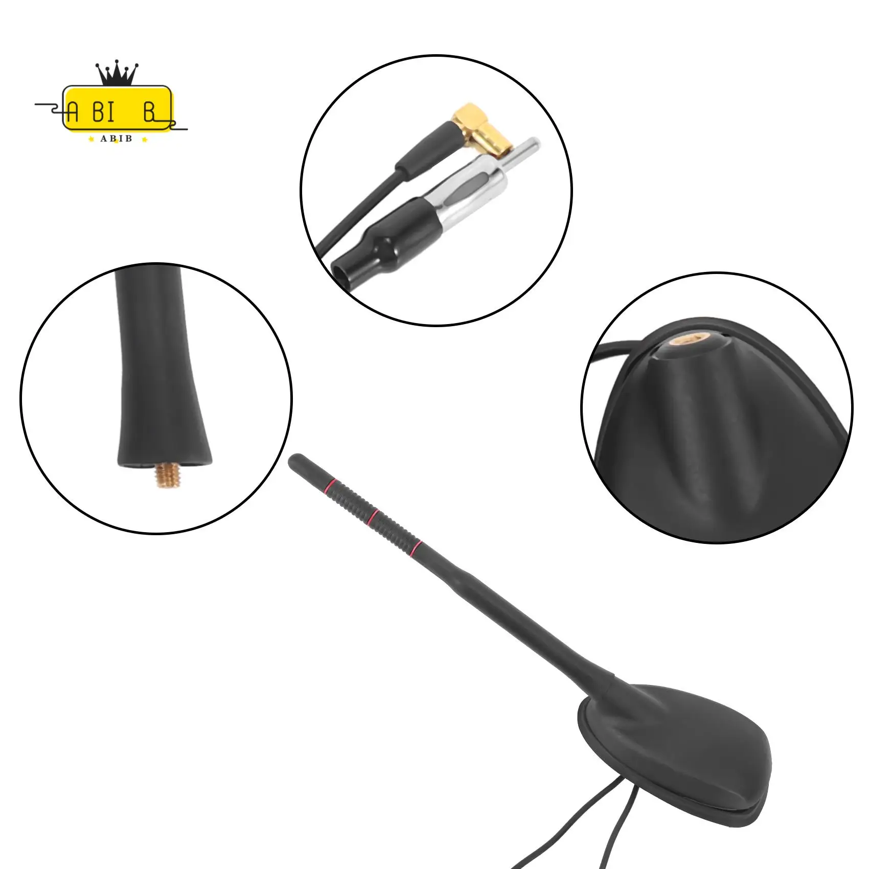 ABIB -Antenna Car Car Antenna DAB+GPS+FM Antenna Active Amplified Roof Mount Waterproof Dustproof Universal Auto Accessories 
ABIB -Antenna Car Car Antenna DAB+GPS+FM Antenna Active Amplified Roof Mount Waterproof Dustproof Universal Auto Accessories