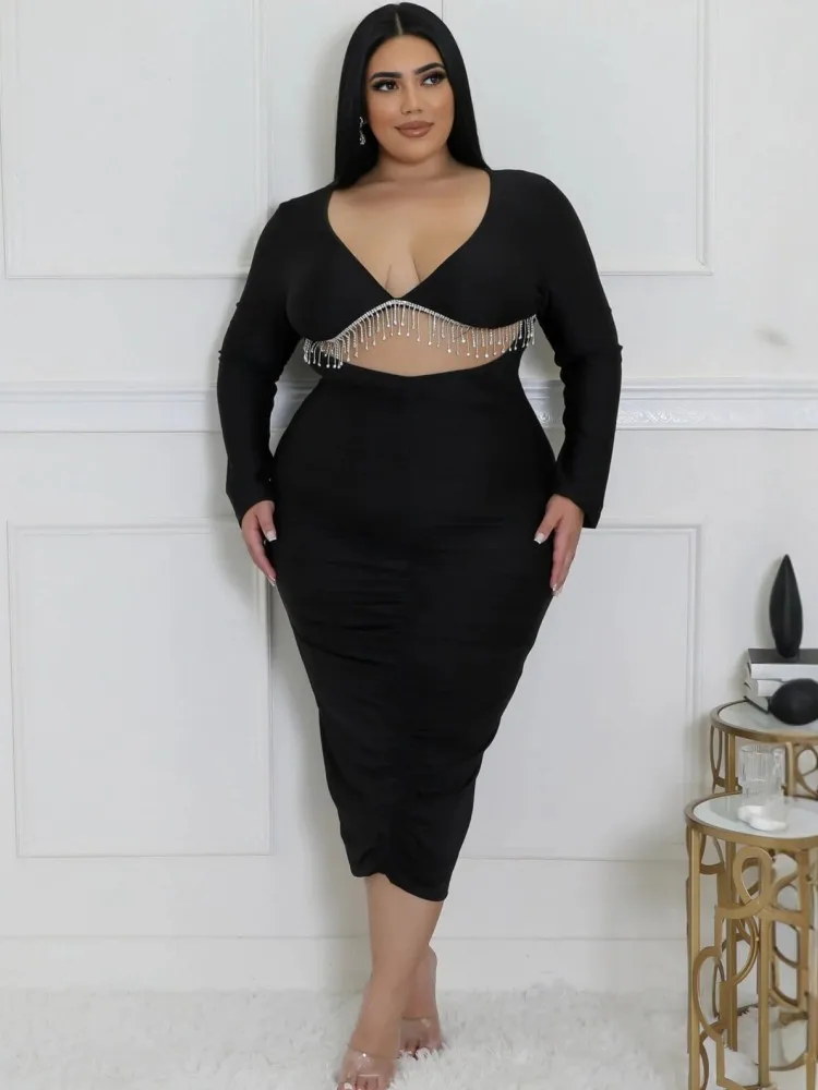 XL-5XL Plus Size Clothes Dresses Women Robes Summer Autumn Long Sleeve Street Style Casual 3XL 4XL Big Size Midi Dress Oversized
XL-5XL Plus Size Clothes Dresses Women Robes Summer Autumn Long Sleeve Street Style Casual 3XL 4XL Big Size Midi Dress Oversized