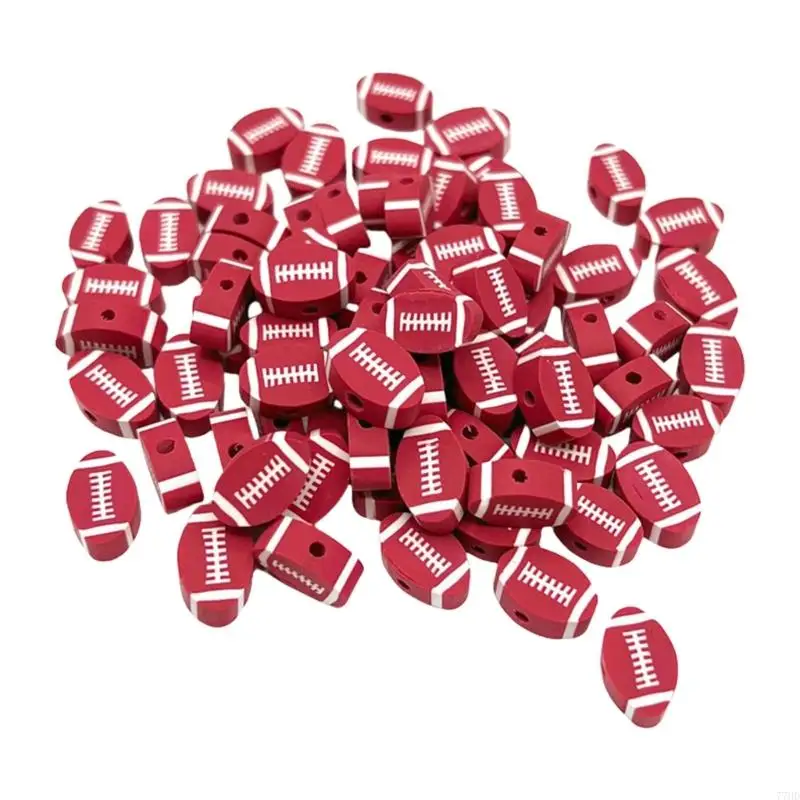 77HD Pack Of 200 Football Soft Clay Beads Perfect For Handmade Jewelry And Crafting Activities
77HD Pack Of 200 Football Soft Clay Beads Perfect For Handmade Jewelry And Crafting Activities