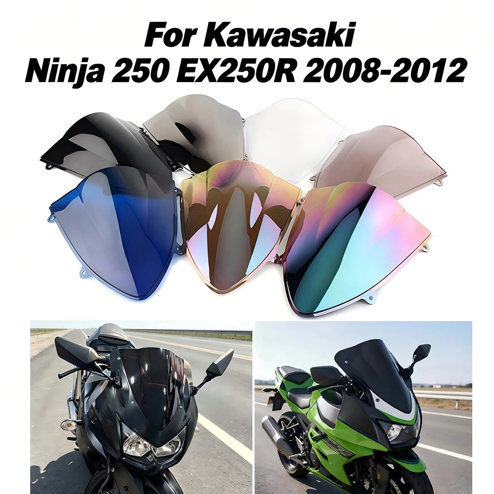 Windshield For Kawasaki Ninja ZX250R EX250R ZX EX 250R R 250R 2012-2008 Double Bubble WindScreen Motorcycle Accessories Fairing
Windshield For Kawasaki Ninja ZX250R EX250R ZX EX 250R R 250R 2012-2008 Double Bubble WindScreen Motorcycle Accessories Fairing