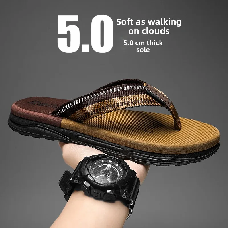 Men's Summer Outdoor Sandals Anti-Slip Beach Sports Thong Slippers Large Size Cloggy Feeling Casual Slip-On Shoes for Youth
Men's Summer Outdoor Sandals Anti-Slip Beach Sports Thong Slippers Large Size Cloggy Feeling Casual Slip-On Shoes for Youth