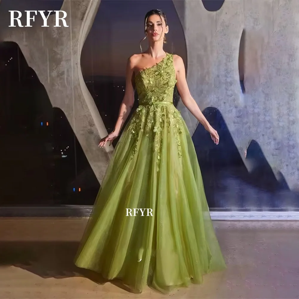 RFYR A Line Party Dress One Shoulder Evening Gowns Lace Applique Prom Gowns for Women Princess vestidos de fiesta Customized
RFYR A Line Party Dress One Shoulder Evening Gowns Lace Applique Prom Gowns for Women Princess vestidos de fiesta Customized