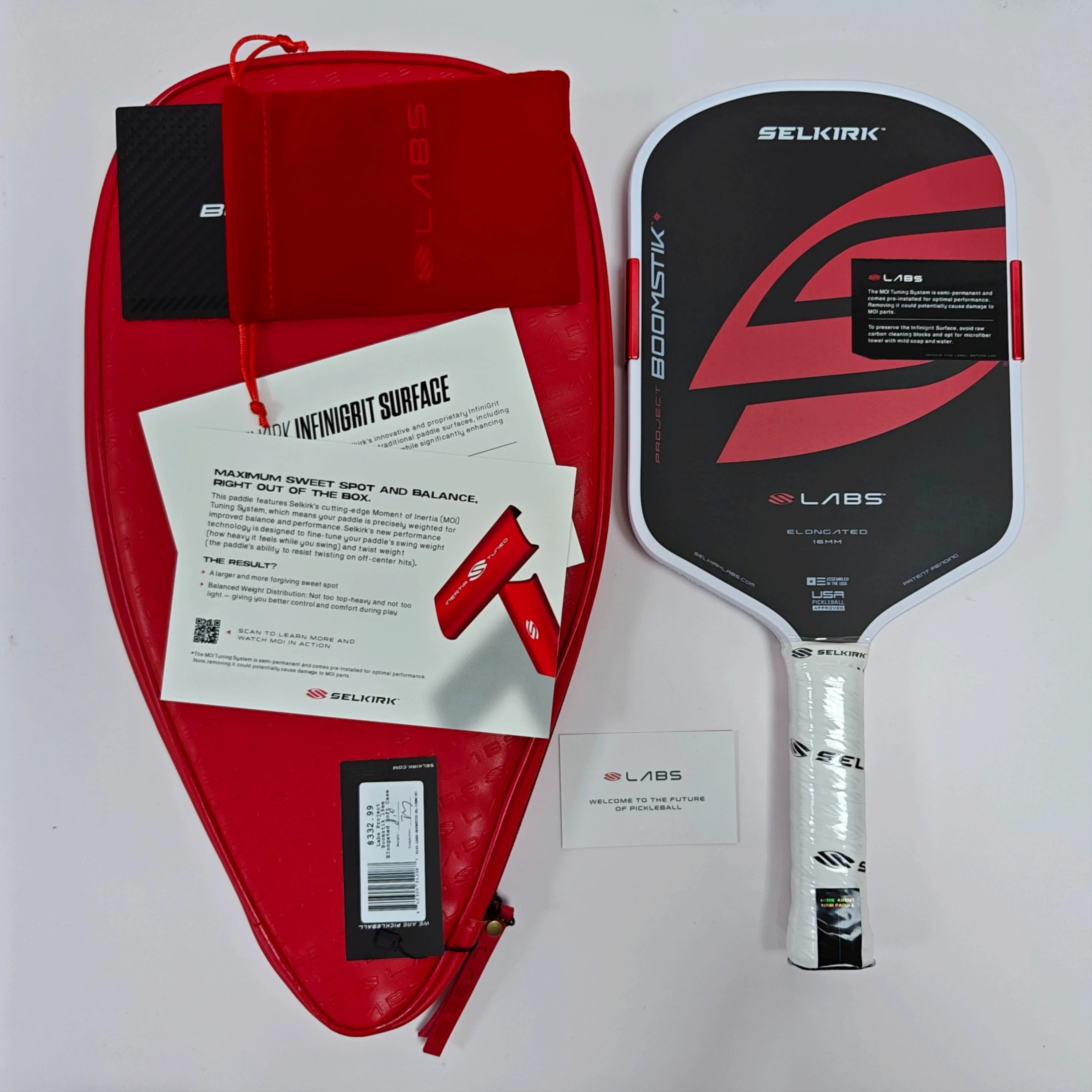 Selkirk LABS Project Boomstik Pickleball Paddle T700 Raw Carbon Fiber Elongated Racket USAP Approved High Spin Large Sweet Spot
Selkirk LABS Project Boomstik Pickleball Paddle T700 Raw Carbon Fiber Elongated Racket USAP Approved High Spin Large Sweet Spot