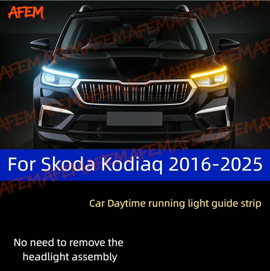 2Pcs For Skoda Kodiaq 2016-2025 12V Led Guide Strip Headlight For Car Daytime Running Lights Turn Signal DRL Car Modification
2Pcs For Skoda Kodiaq 2016-2025 12V Led Guide Strip Headlight For Car Daytime Running Lights Turn Signal DRL Car Modification