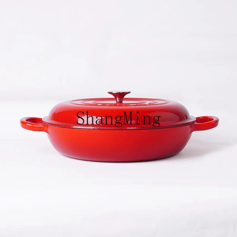 PYH33cm red enamel cast iron seafood pot soup pot household induction cooker non-stick stew multi-function pot
PYH33cm red enamel cast iron seafood pot soup pot household induction cooker non-stick stew multi-function pot