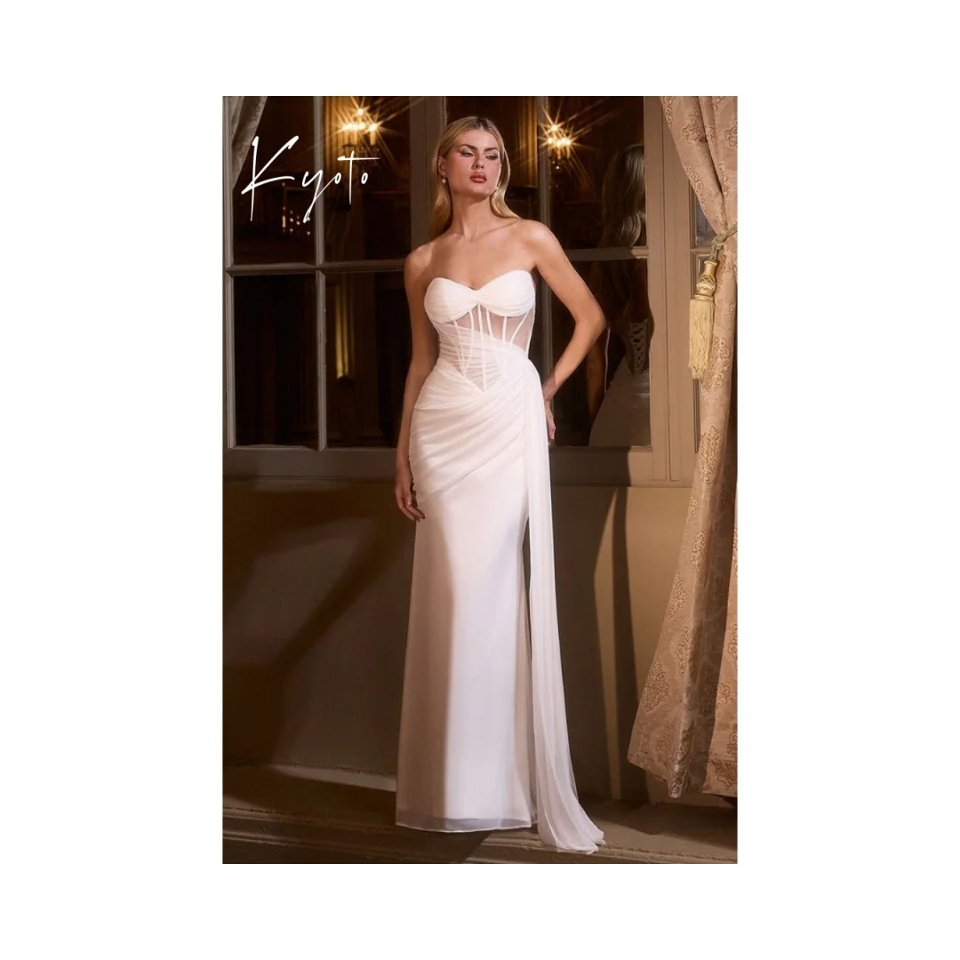 Kyoto Customize Sheath/Column Sleeveless Strapless Satin Formal Evening Wedding Party Lace-Up Backless
Kyoto Customize Sheath/Column Sleeveless Strapless Satin Formal Evening Wedding Party Lace-Up Backless