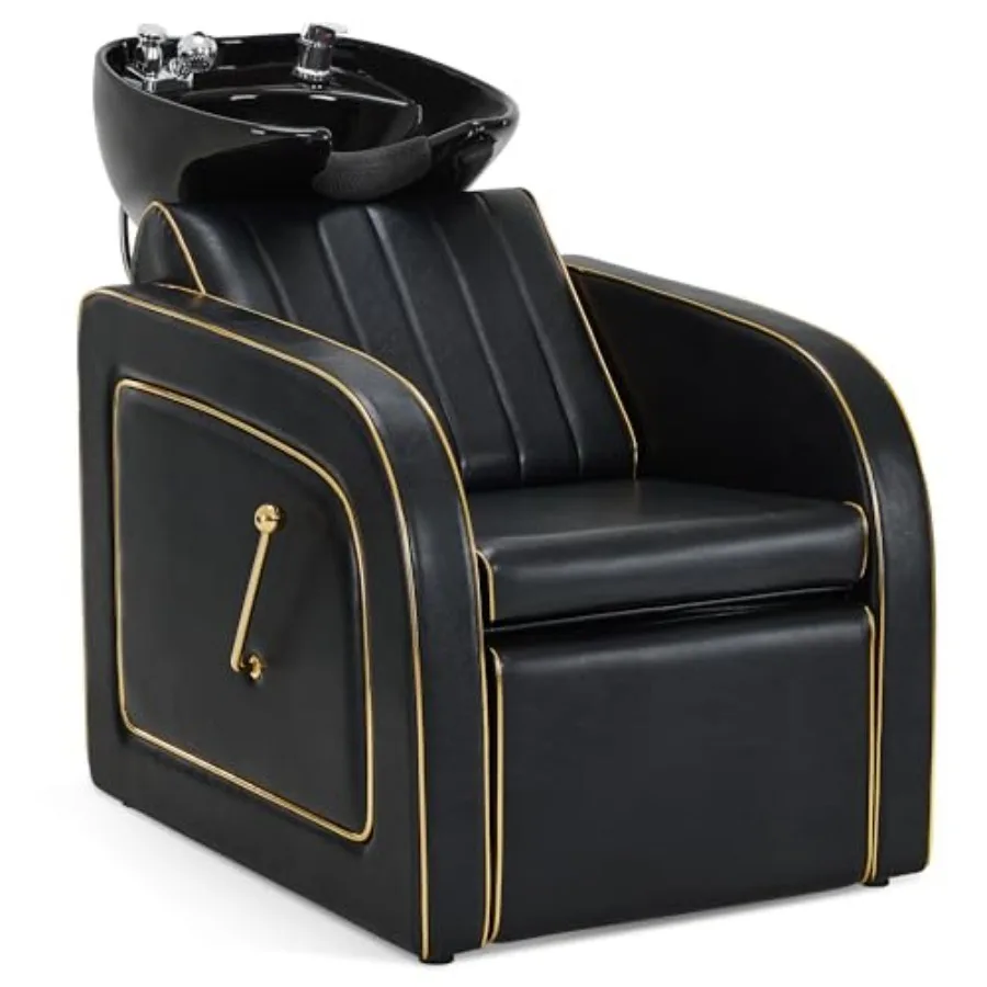 Backwash Shampoo Chair and Bowl Set, Adjustable Porcelain Ceramic Wash Bowl Sink Unit, Luxurious Shampoo Station Chair for Spa
Backwash Shampoo Chair and Bowl Set, Adjustable Porcelain Ceramic Wash Bowl Sink Unit, Luxurious Shampoo Station Chair for Spa